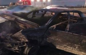 واژگونی و آتش‌سوزی پراید در اتوبان قم – تهران/ ۳ تن جان باختند